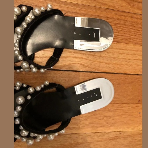 Leith Stunner Embellished Strappy Sandal Slide - Picture 5 of 8